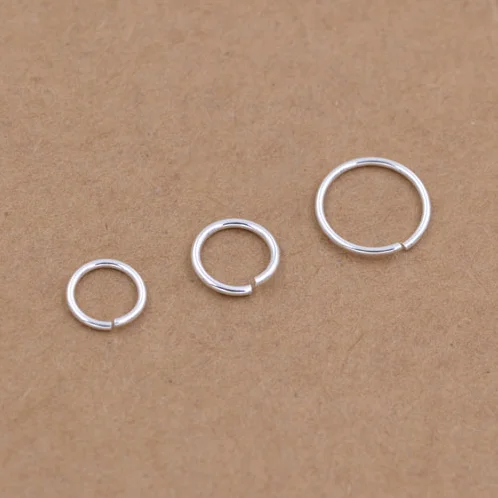 JSA0135 Silver Finding High Quality Cheap Prices Sterling Silver Open Close Jump Rings for Jewelry Making