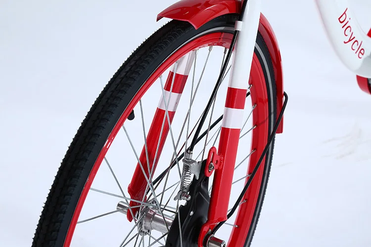 City Rental Single Speed Bicycle with GPS Smart Lock Public Bike Sharing Three Speed Features