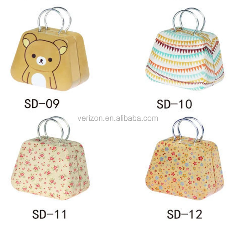 2016 новое поступление, подарочный контейнер с металлической ручкой, коллекционные Мини-жестяные коробки