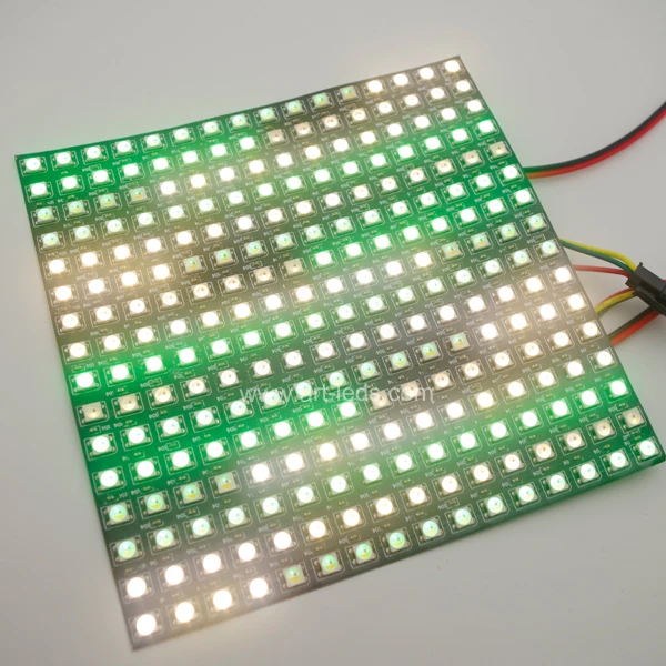 
Silicone coated controllable sk6812 rgbw 4500k led matrix 3000k panel 