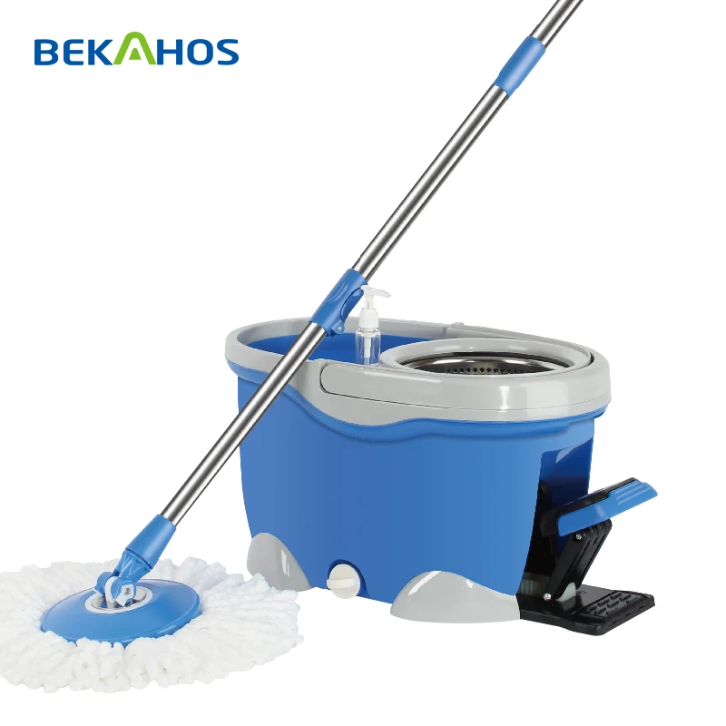 4 Drivers cleaning mop with 360 degree spin bucket mop