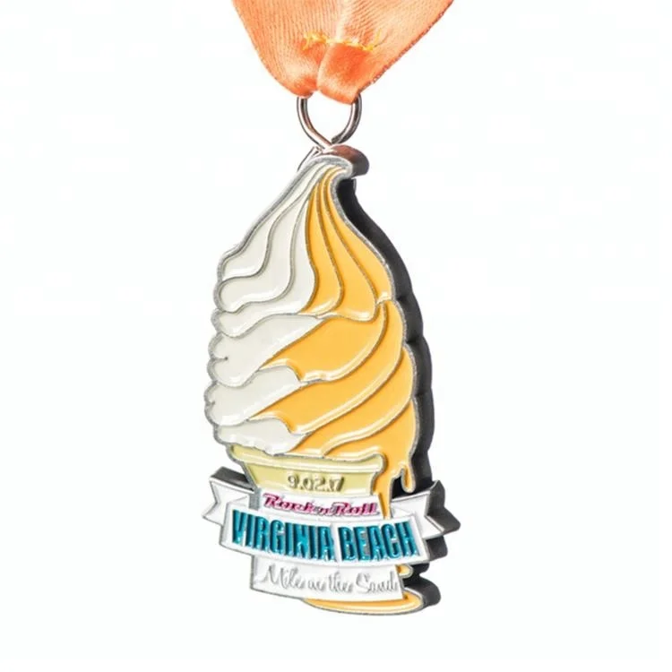 Bespoke Antique Silver Finish Medal with Ribbon