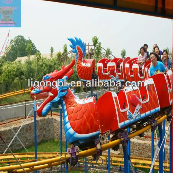 Amusement Park Games 16 Seats Kid Park Rides Mini Roller Coaster Sliding Dragon for sale