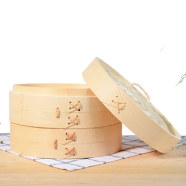 Оптовая продажа, высокое качество, настраиваемая прочная бамбуковая Паровая корзина из нержавеющей стали для продажи