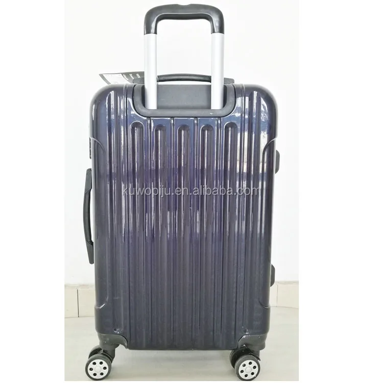 black 3pcs set tsa lock plastic hardside trolley case ABS PC trolley travel luggage sets