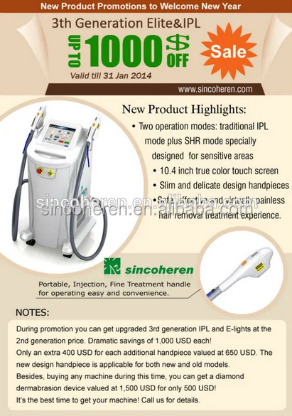 Для только что открытого косметического бизнеса, или вы планируете, 3 в 1, удаление волос, омоложение кожи и многофункциональное удаление пигментов