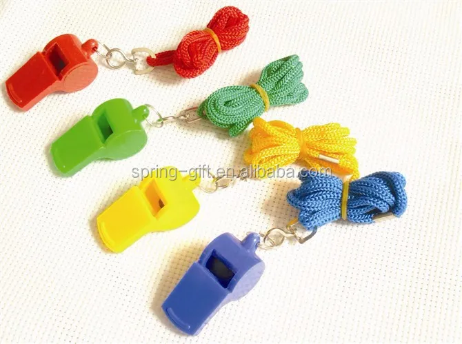 Quality plastic whistle with necklace lanyard cords  dog whistle custom logo welcome