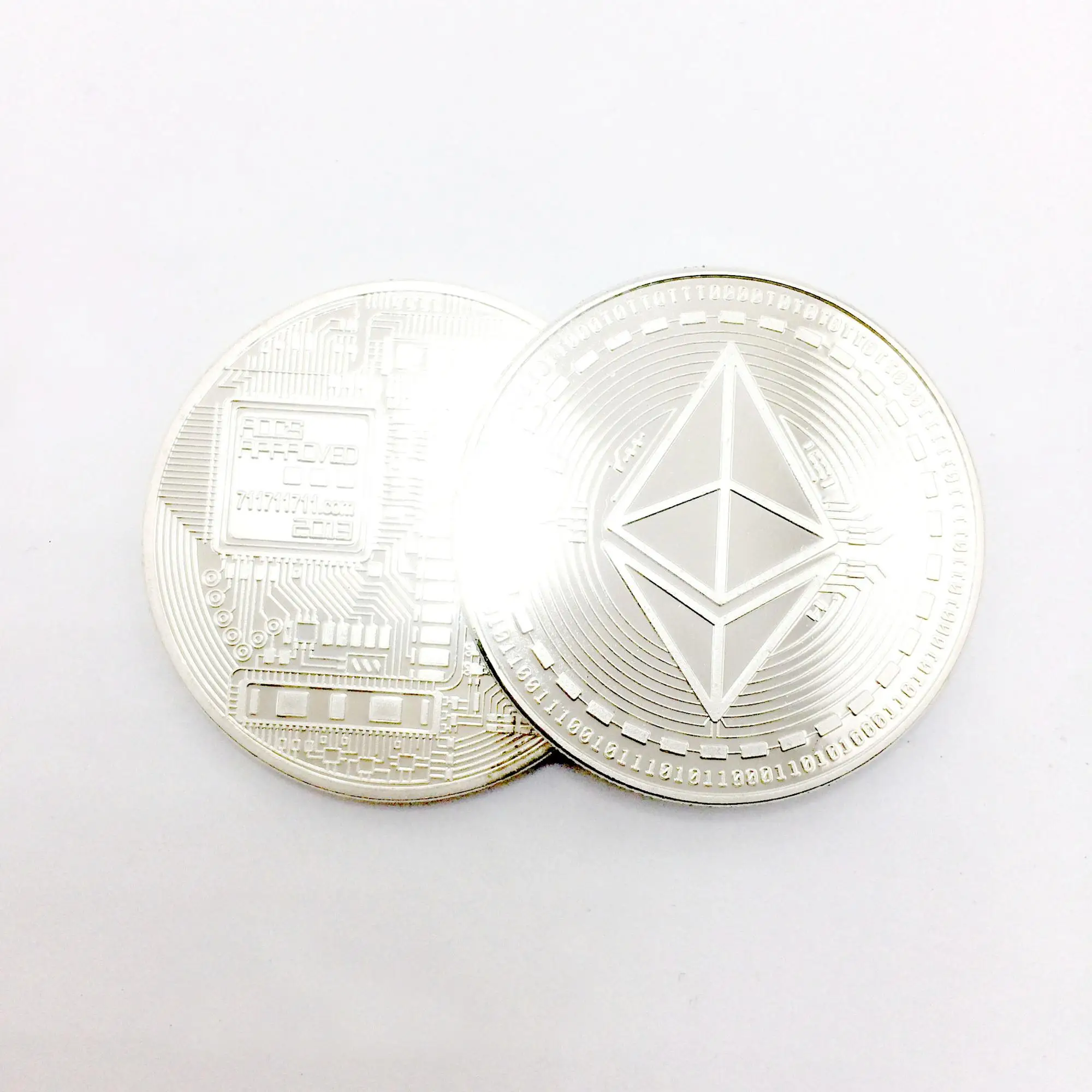 Commemorative Coin Customized Steel Plated Pure Silver or Imitation Gold TRX Exquisite Gift Coin Dealer