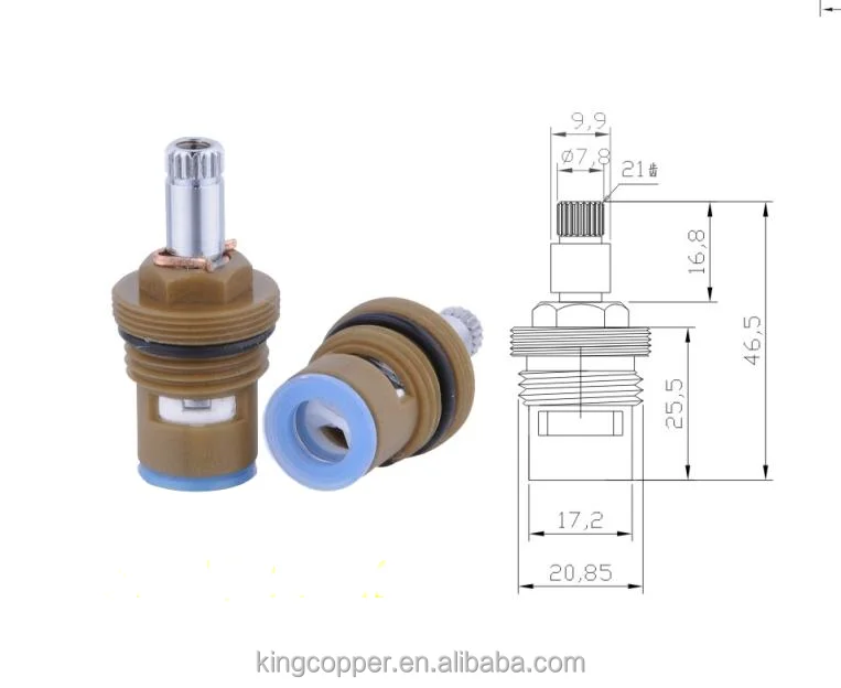 
fast open faucet cartridge (ceramic plastic brass) 