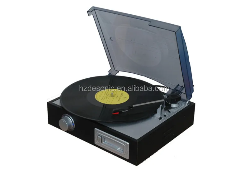 simple design 3 speed LP , vinyl record player with MP3 converter