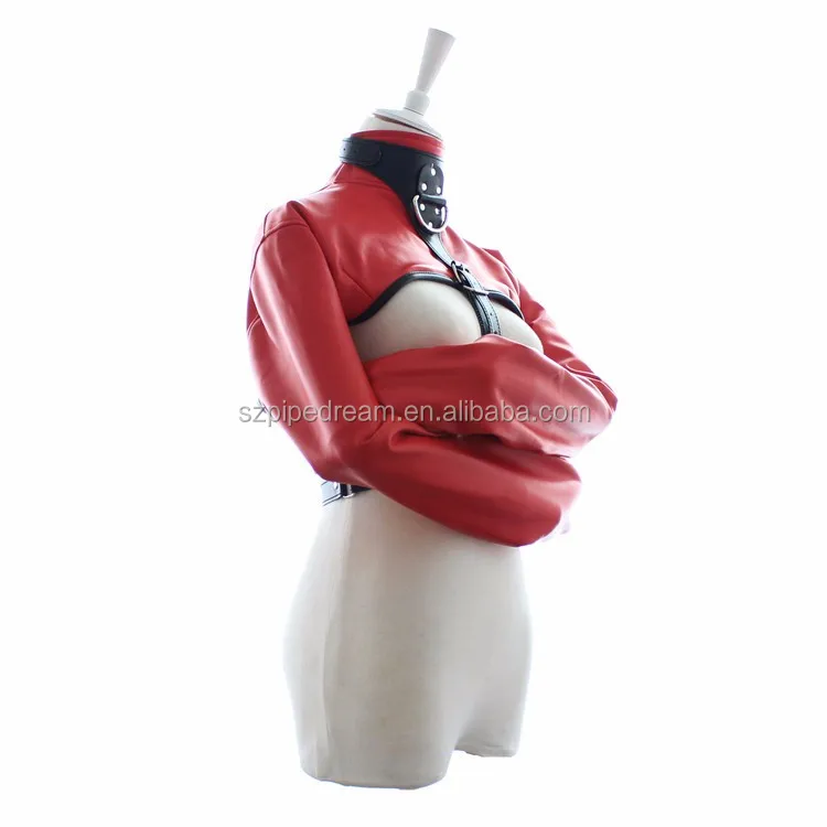 Women Bondage Harness Sexy Red Black Faux Leather Erotic Gothic Fetish Lingerie Slave Teddy