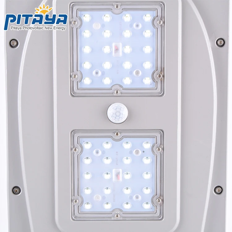 Integrated solar street led light 40W outdoor waterproof ip65 light human sensor 12V/13W polysilicone panel