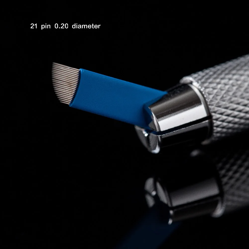 Factory wholesale microblading tattoo needle 0.20*21 needles for permanent makeup Eyebrow Microblading Blades