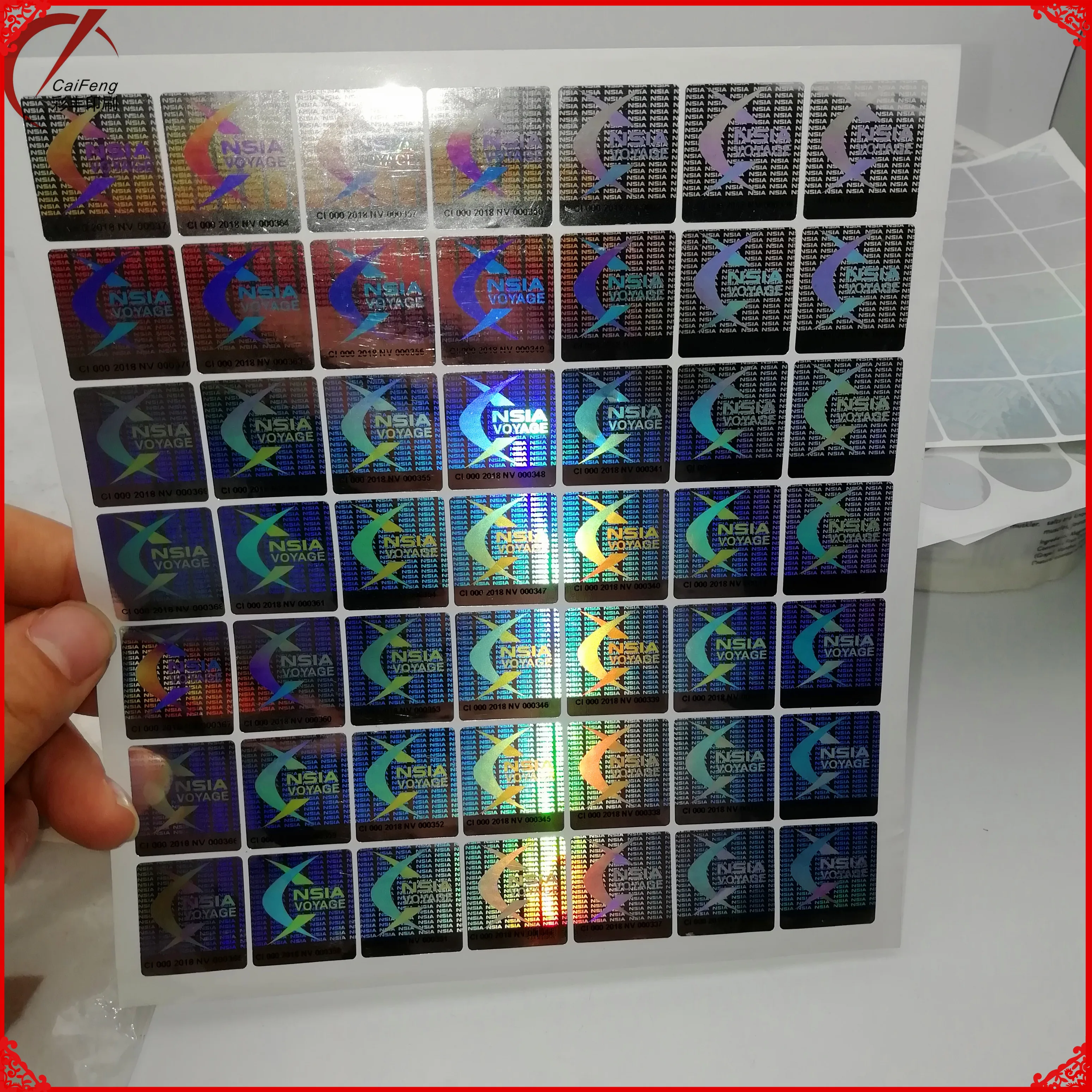 3D/3d custom OEM hologram transparent sticker ,high quality hologram