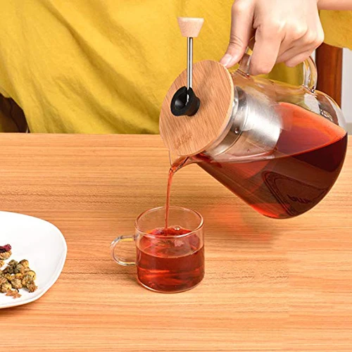 Handmade Wholesale Glass Teapot With Stainless Steel Infuser And Lid Glass Teapot Borosilicate
