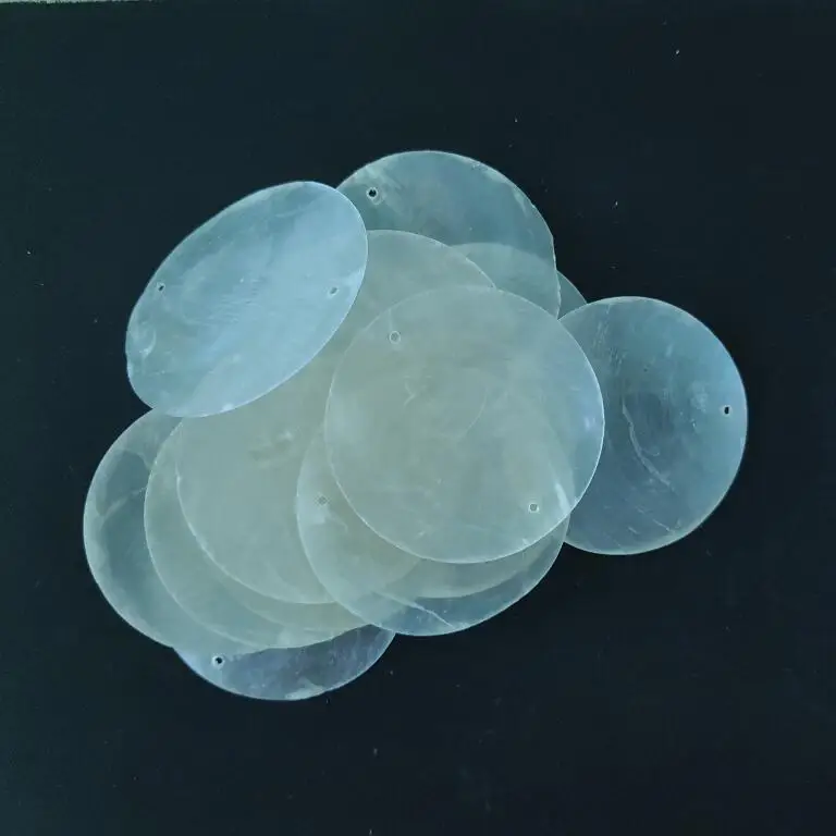 Подвесной зеленый круглый светильник capiz