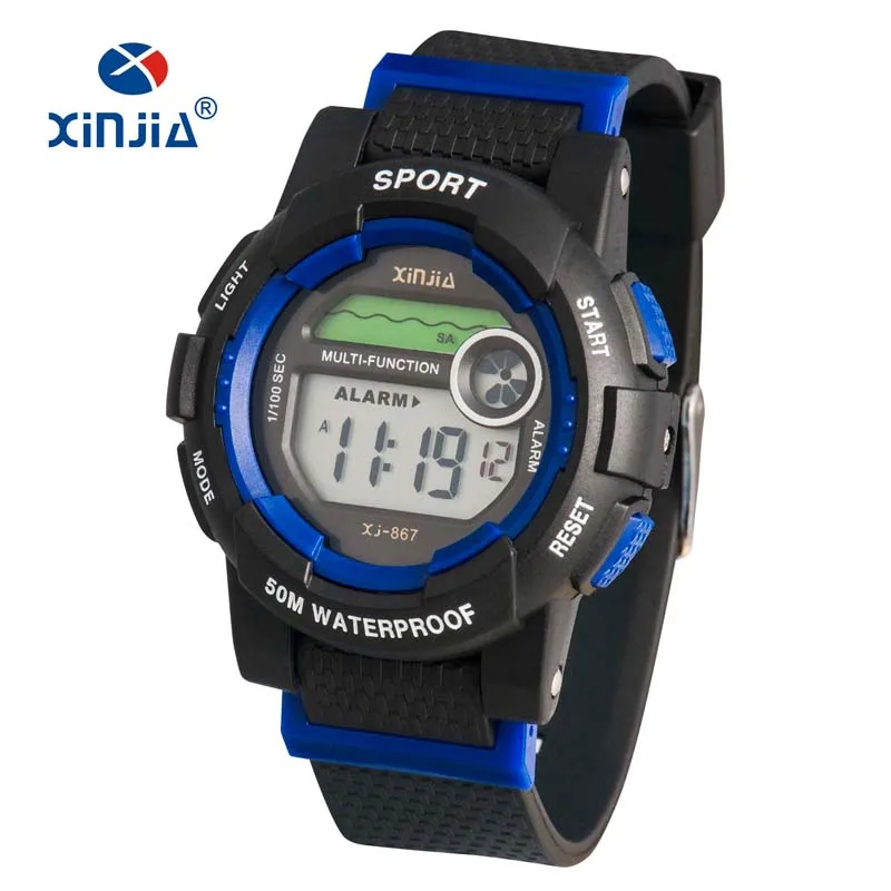 50M Waterproof Multifunctional Sports Colorful G-Fashion Style Digital Watch For Boy&Girl