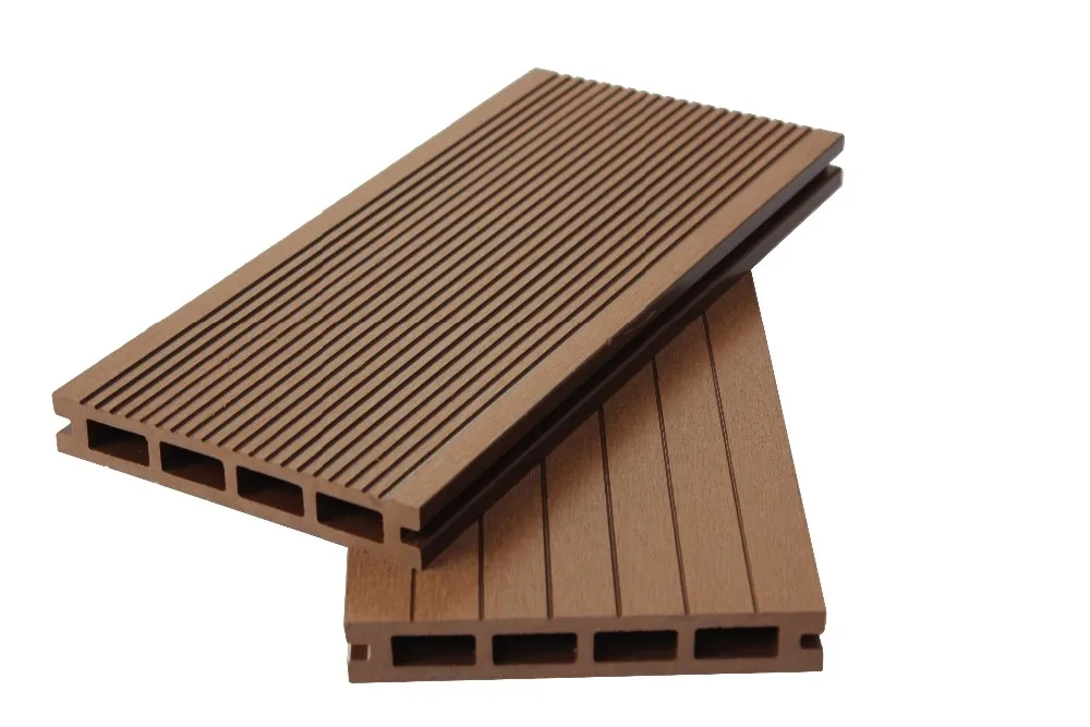 outdoor hollow deck wood plastic composite decking flooring for swimming pool