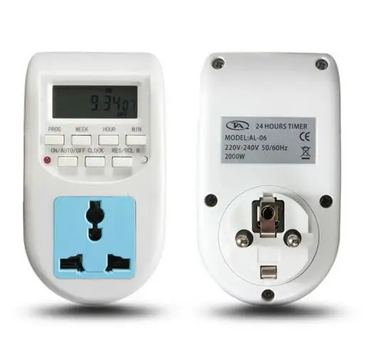 Энергосберегающий таймер программируемый электронный с вилкой Стандарта Великобритании и ЕС 24