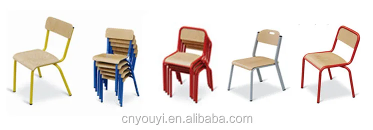 Classroom Furniture Wooden College student Table and Chair for school