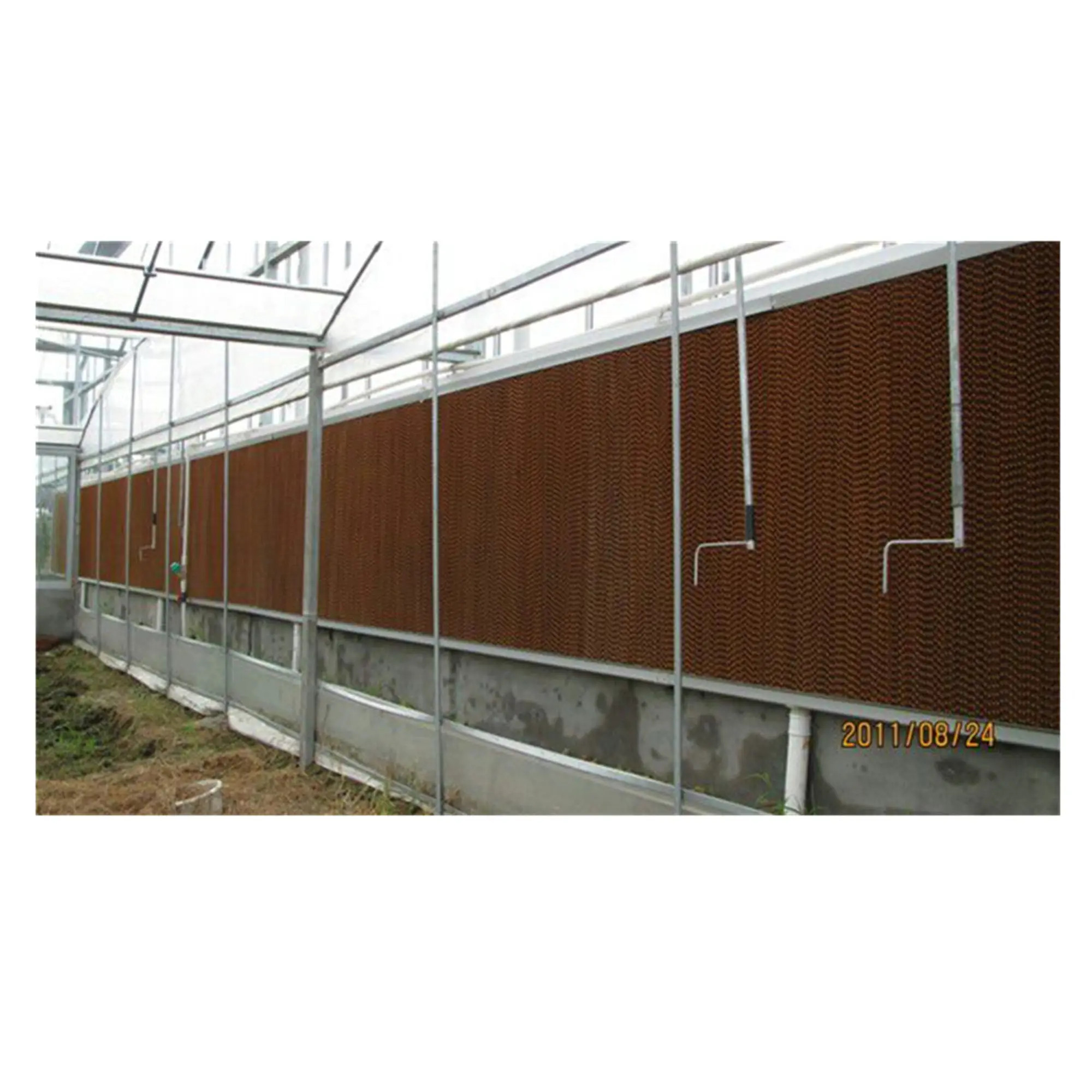 Industrial Plastic Greenhouse Bright Color Evaporative Cooling Pad