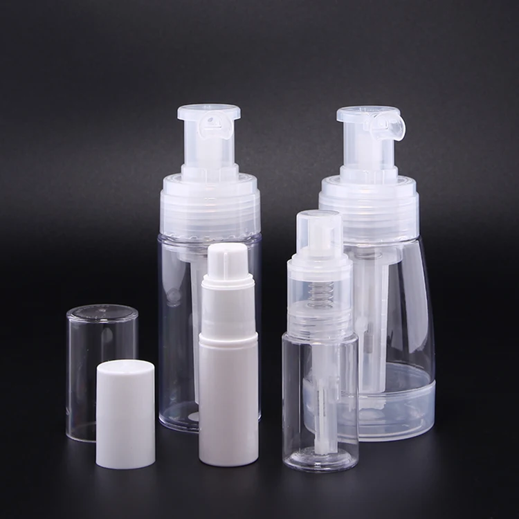 20ml 40ml 110ml 180ml cosmetic summer body and baby talcum powder spray bottle