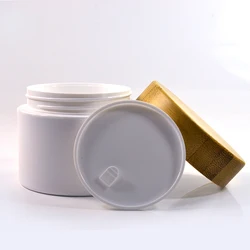 30g 50g 100g 150g 250g eco friendly plastic cosmetic jar with bamboo lid
