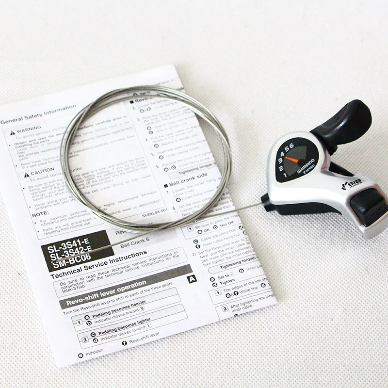 
6 Speed Bike Bicycle MTB Shifter Derailleurs Parts Set Shift Levers Inner Cables Rear Black Alloy Outdoor Cycling Speed Gear 