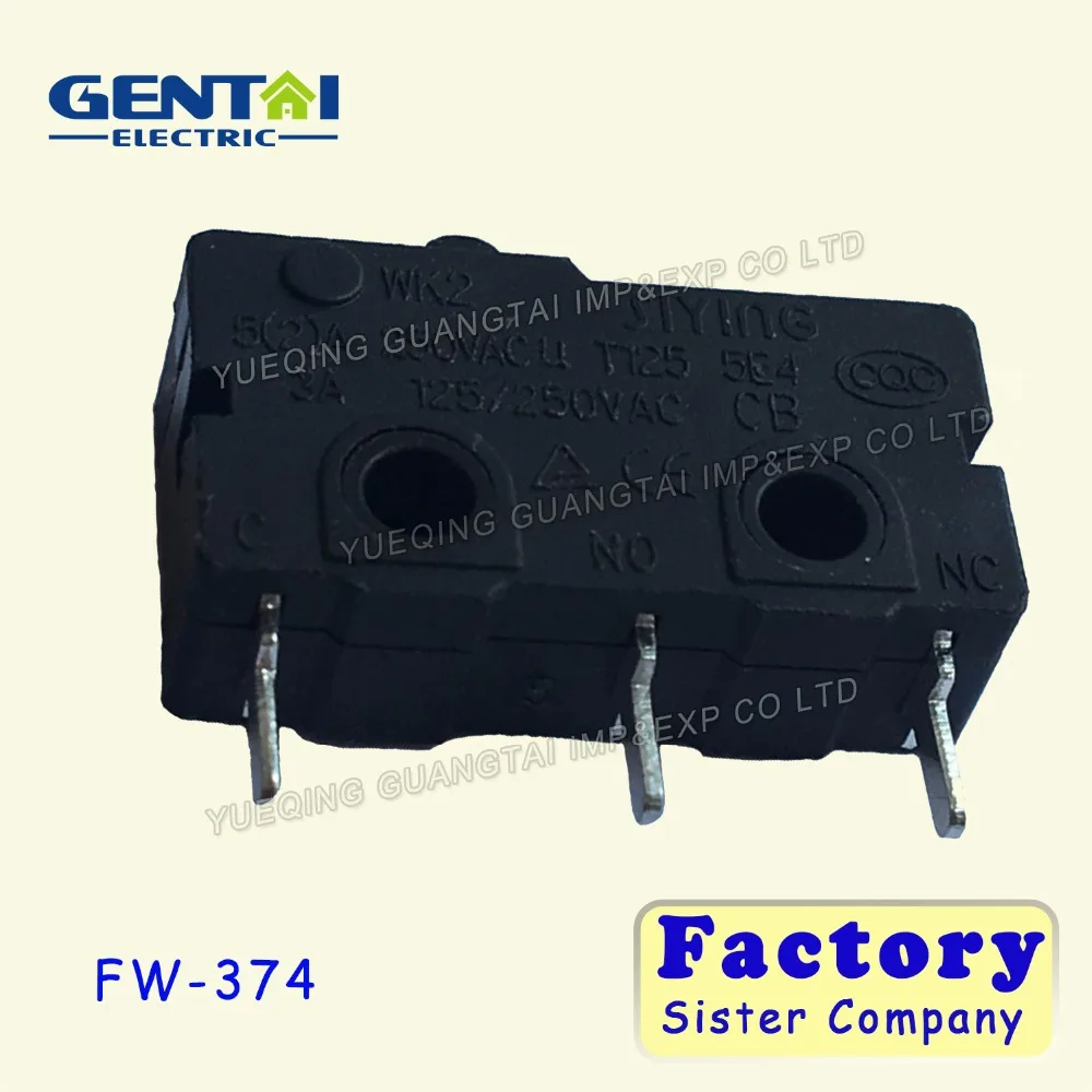 5a 125/250vac mini zippy micro switch with 2 pin