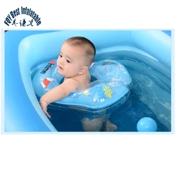 PVC water safety inflatable swimming pool baby floating ring customised star Swan collar sunshade small seat kids toddler float