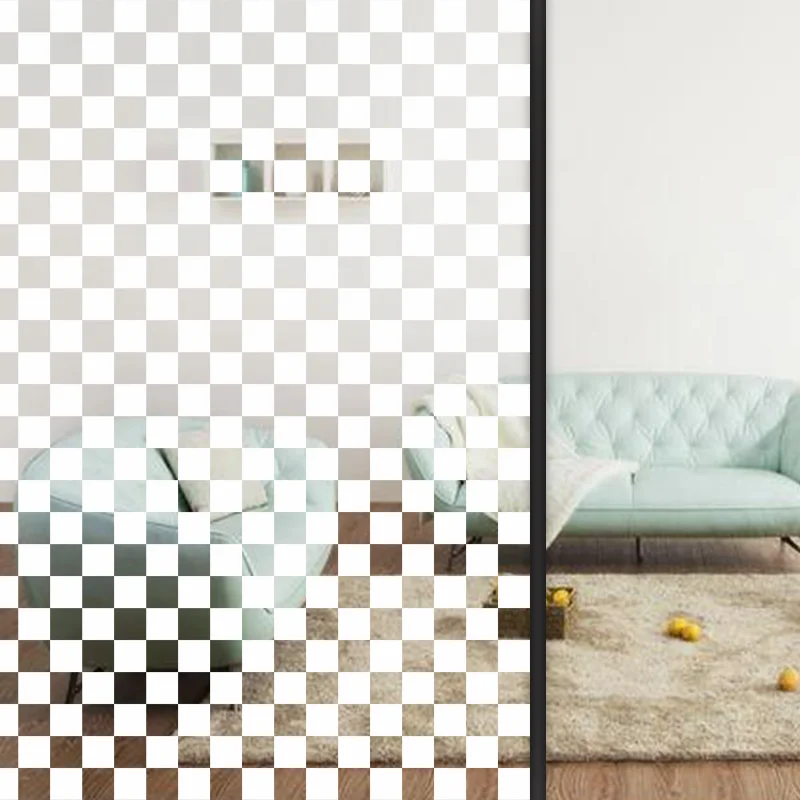 Vis Film 25mm White Square window decorative self adhesive film