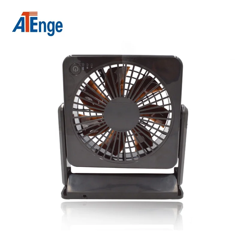 Cheap Price 360 Angle Rotation Small Rechargeable AA Battery Operated Charging Table Fan for Office 12 Air Cooling Fan 100 TF-02
