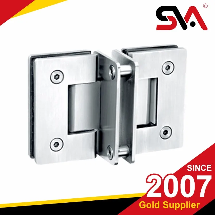 SS 304 Душевые двери поворотного шарнира для Tshape ванная комната стеклянные двери