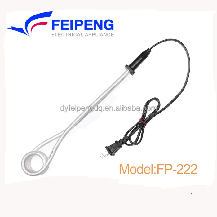 Electric immersion coffee cup warmer with rod immersion water heater