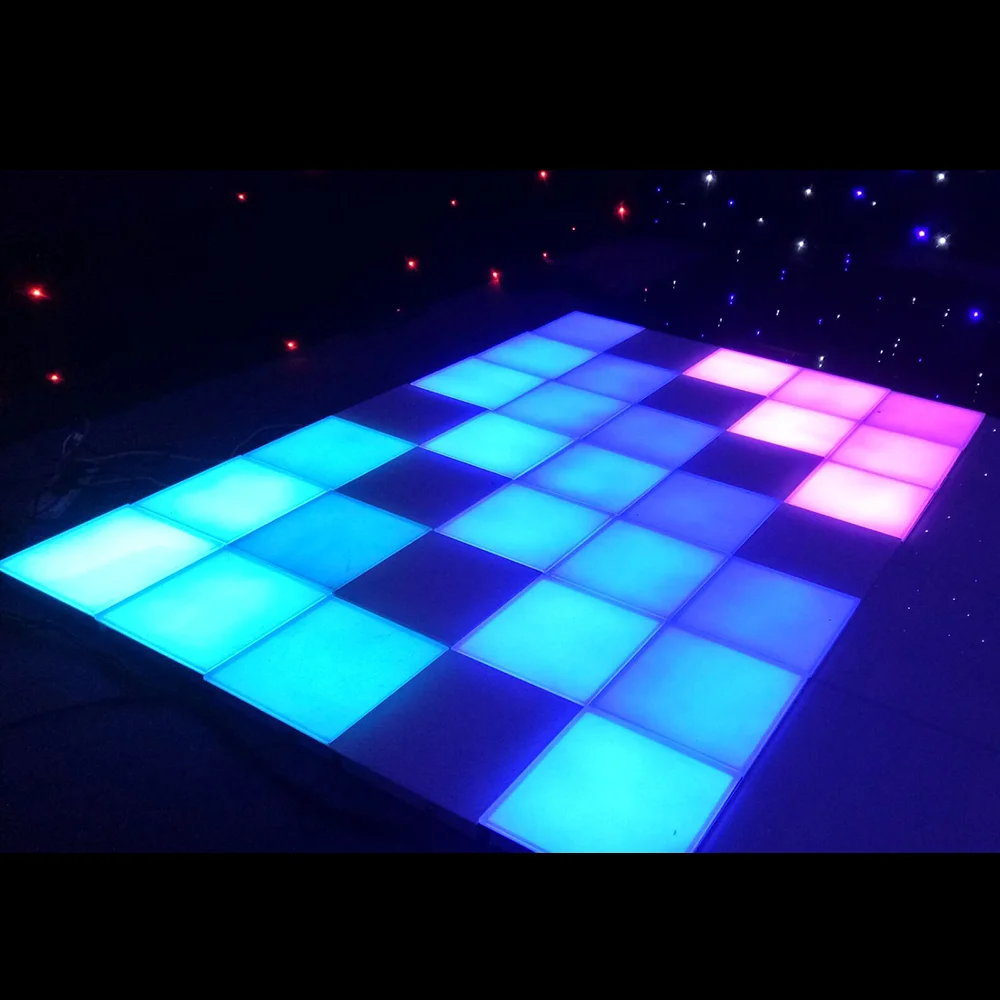 
RGB 5050 portable pressure sensitive disco lights interactive led floor for bar nightclub dancing 