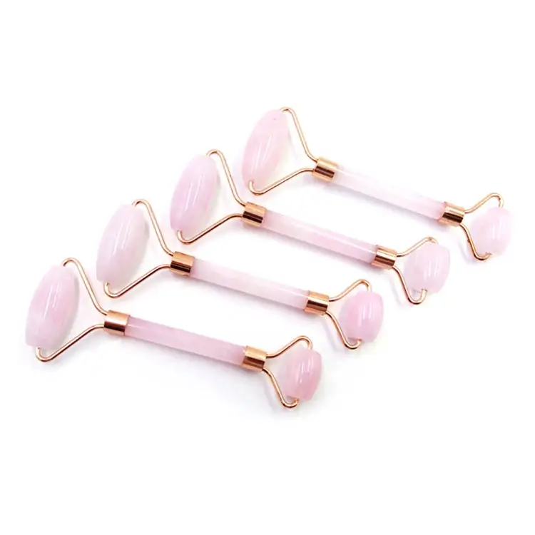 2018 new produce jade roller rose quartz pink jade stone