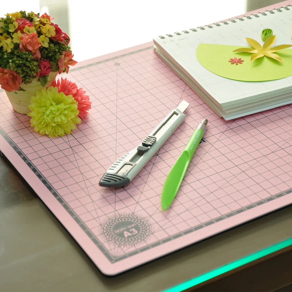 Тайваньский коврик для резки толщиной 3 мм 3-слойный двухсторонний экологически чистый ПВХ материал самовосстанавливающийся шитья и