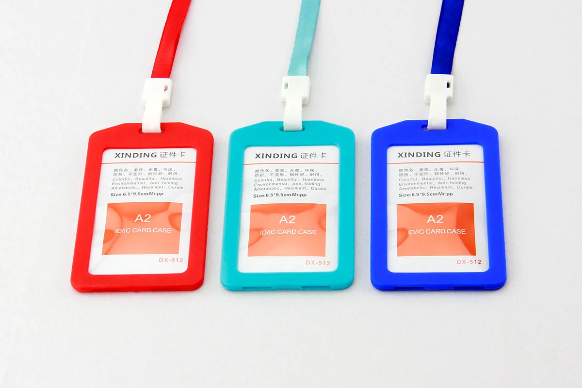 Hot Selling Permit Visa Work Cardholder, Custom PP PVC Business Plastic Name Credit ID Card Holder