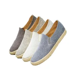 2020 Canvas shoes hot sale men OEM vulcanized shoes casual flat shoes