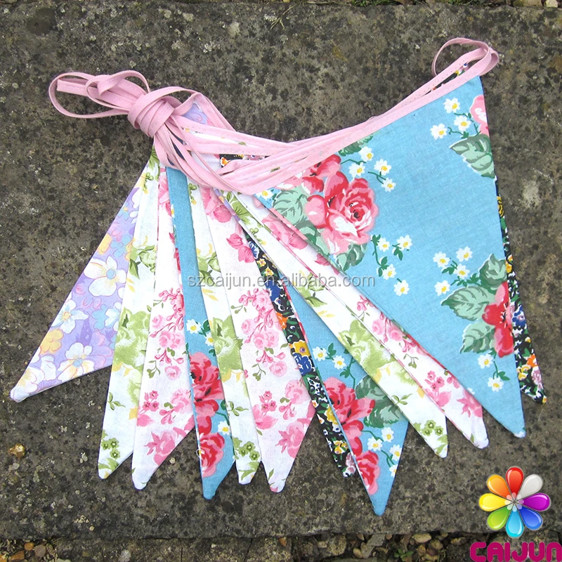 Hot sell festival celebration birthday PVC polyester paper bunting