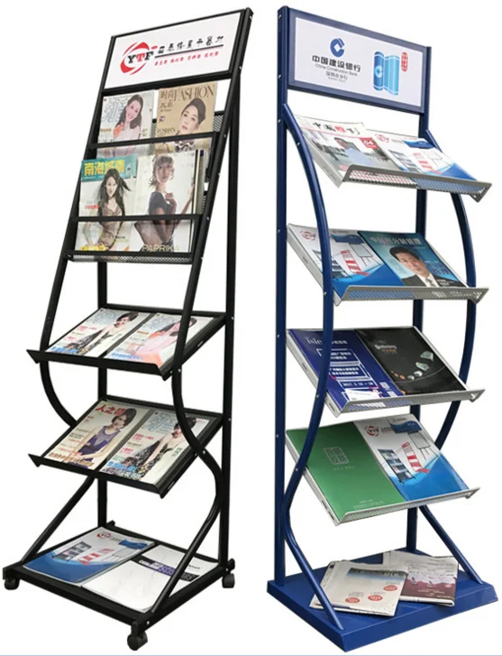 Promotion anituque metal newspaper /metal magazine rack for sale