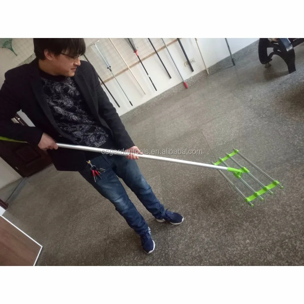 
Aluminum scraper spreader hand push lawn rake to clean sand 