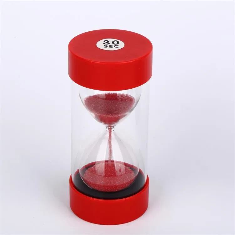 Round shape Kids board game sand time plastic hourglass