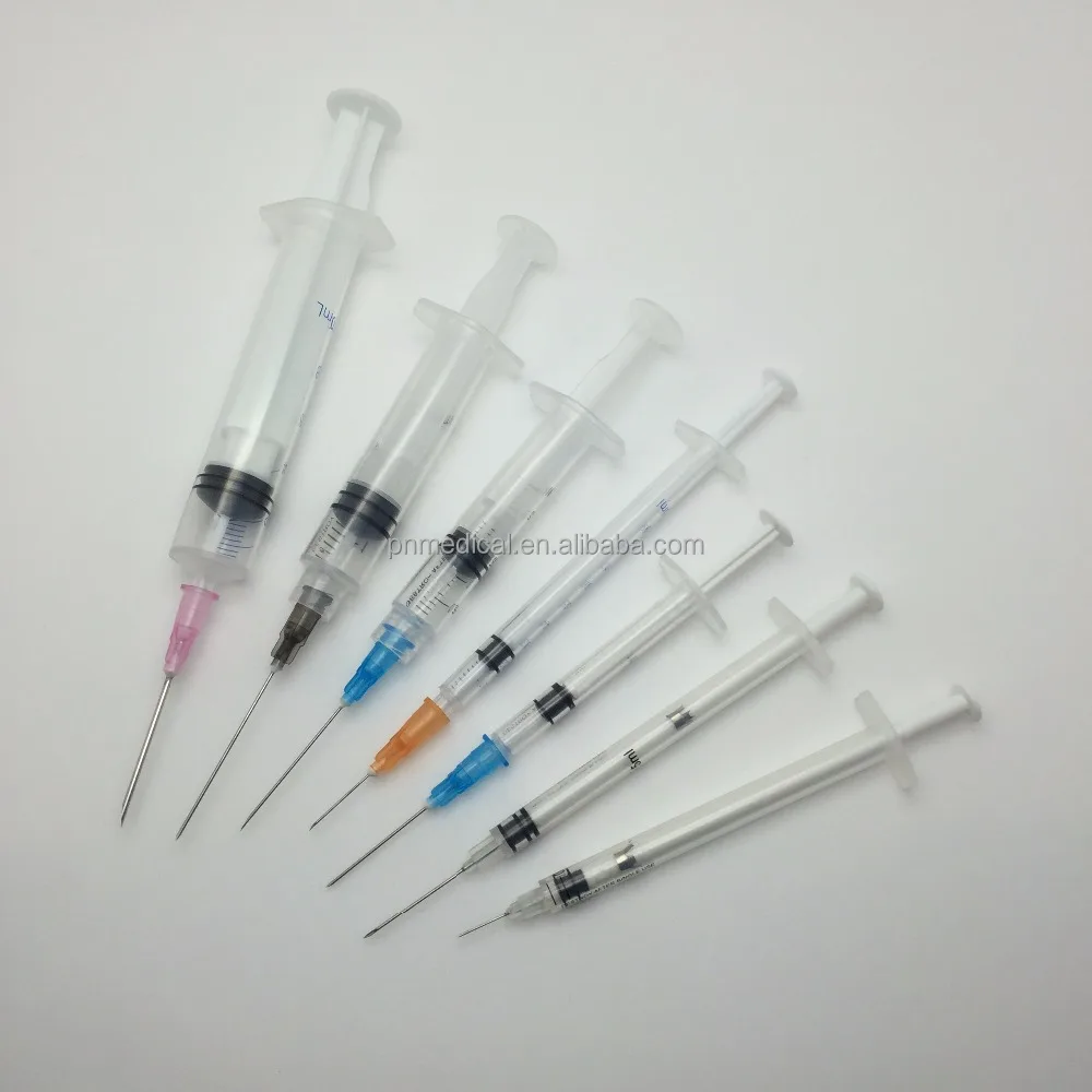 
Front lock self destructive syringe 0.05ml 0.5ml 1ml 2.5ml 3ml 5ml 10ml 