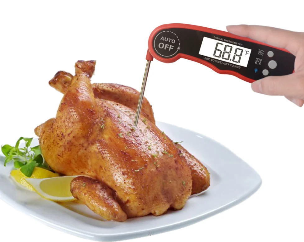Super fast Digital folding probe Kitchen cooking meat thermometer