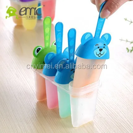 New Products Cartoon Pattern ice mold ice pop