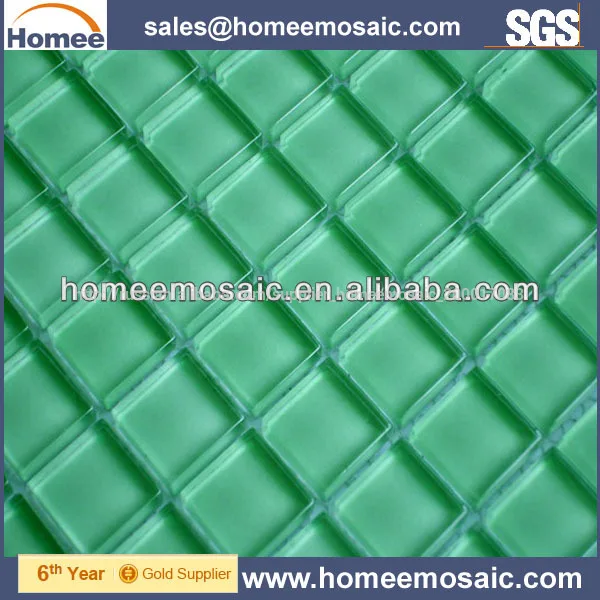 кристалл зеленый стеклянная мозаика для бассейна