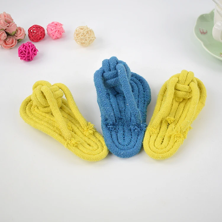
Shoes Pet Chew Teeth Cleaning Toy Safe Durable Cotton Rope Pet Toy Dog Toy 