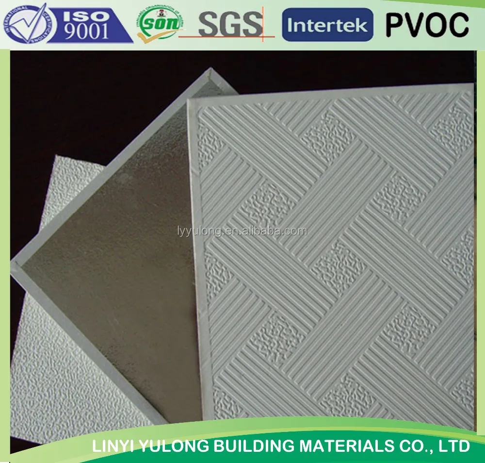 
2016 good quality pvc gypsum ceiling tile/board 