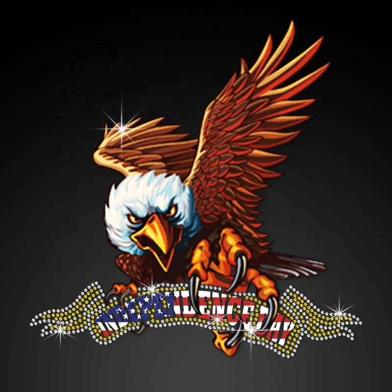 Wholesale Independence Day Eagle Design Heat Transfer Design